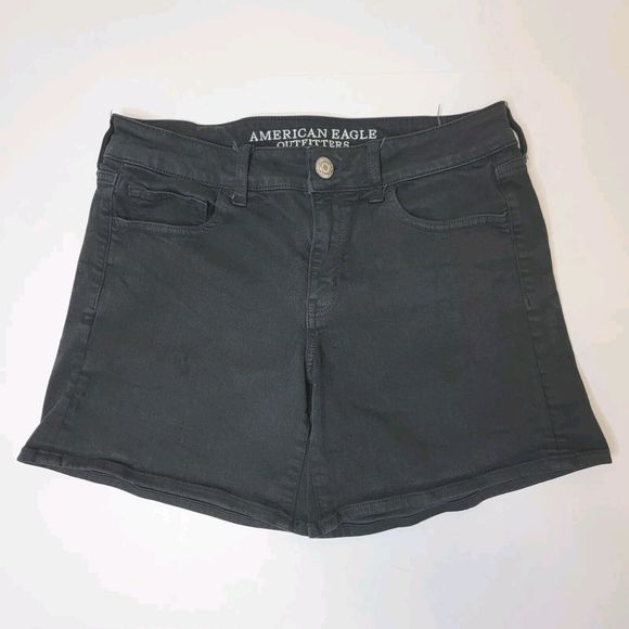 American Eagle Outfitters Pants - American Eagle Womens Super Stretch Black Shorts Size 8